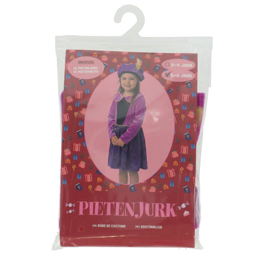Overige Merken Pietenjurk Paars Met Sterren 5-6 Jaar