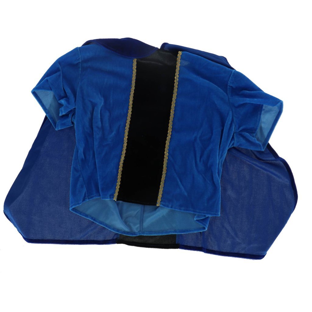 Overige Merken Pietenpak Met Cape 5-6 Jaar Blauw/Zwart
