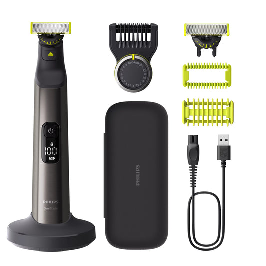 Philips Qp6652/61 Oneblade Pro 360 Face+Body Trimmer Zwart/Lime