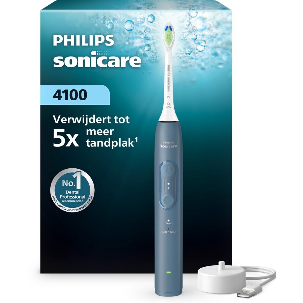 Philips Hx4041/48 4100 Series Elektrische Tandenborstel Blauw
