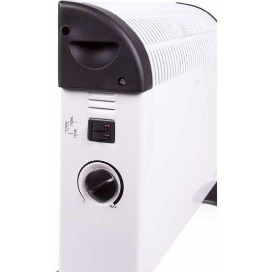Benson Convector Heater 75-/1500W 52X17X32.5 Cm Wit/Zwart