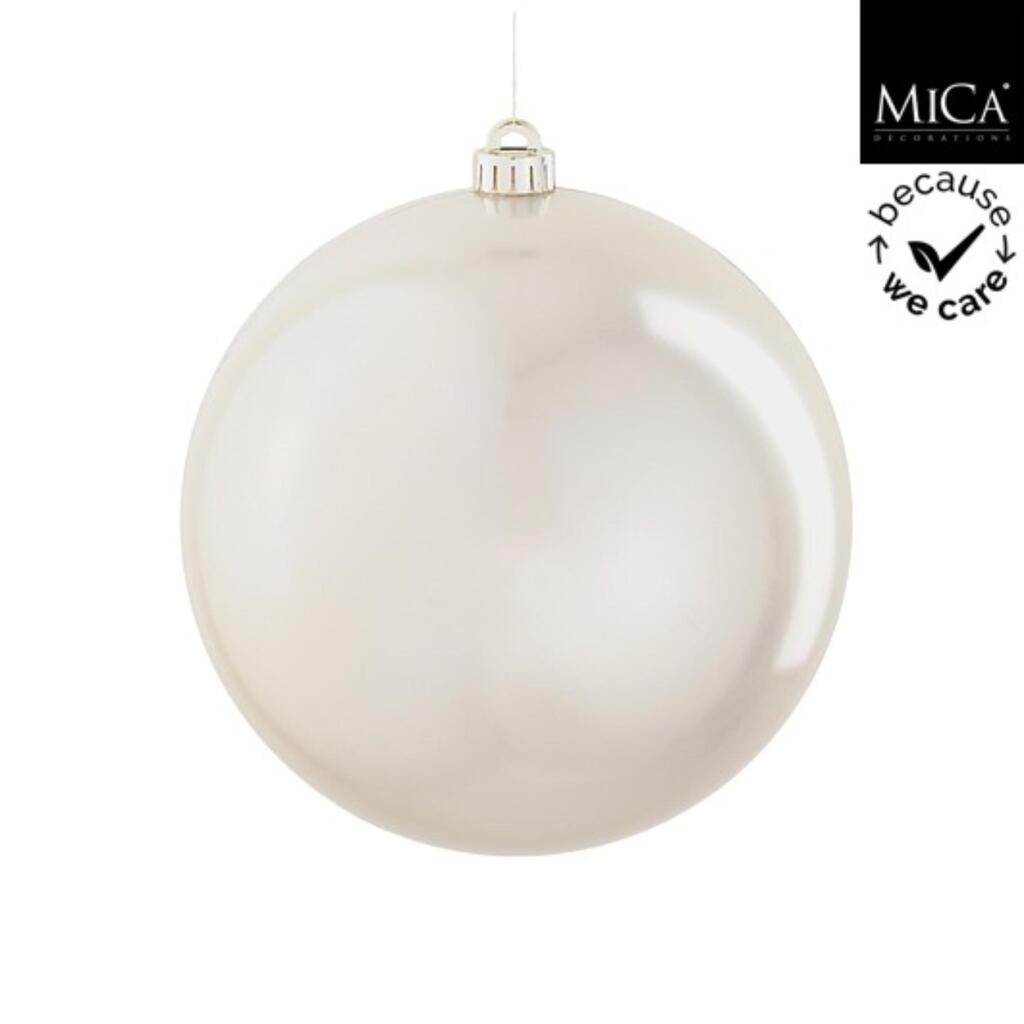 Mica Decorations Kerstbal Onbreekbaar 15 Cm Parelmoer