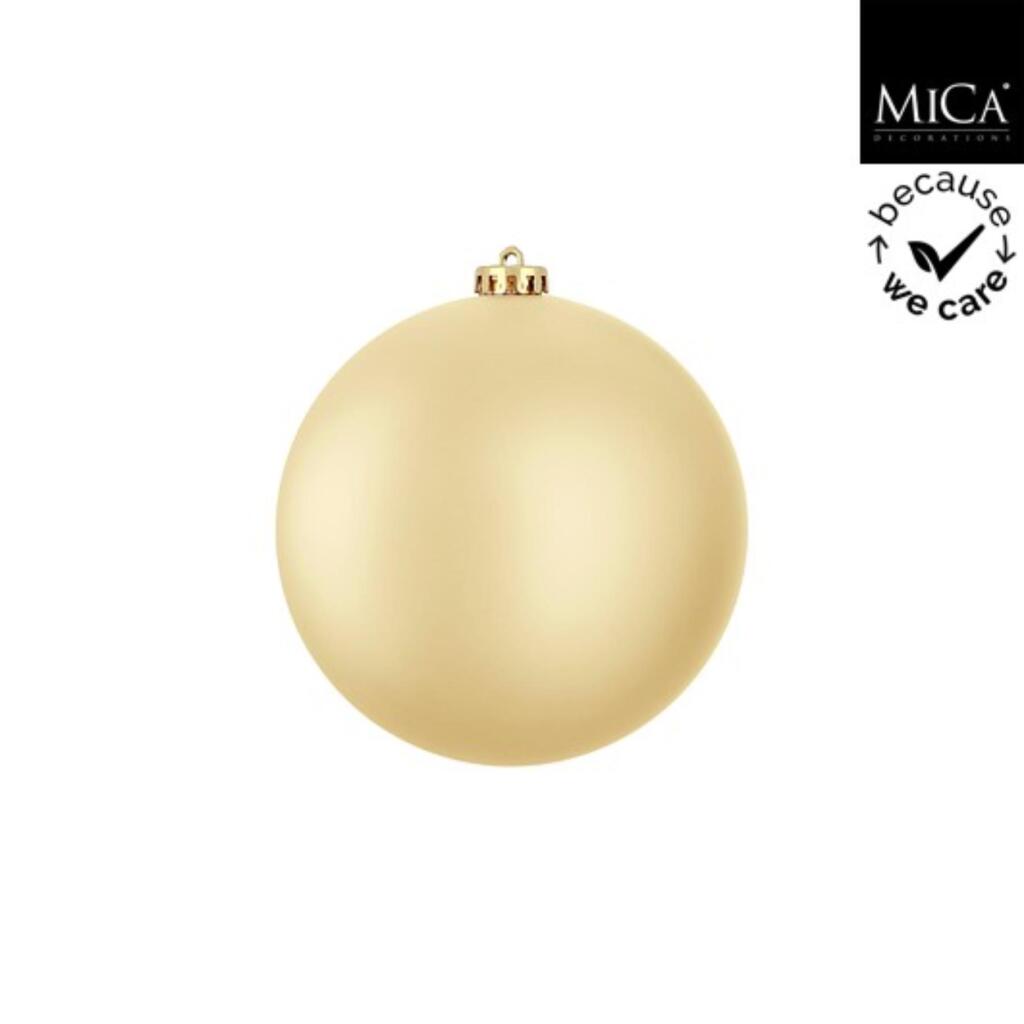 Mica Decorations Kerstbal Onbreekbaar 15 Cm Mat Goud