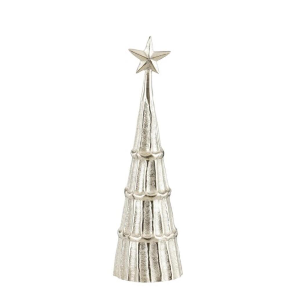 Overige Merken Kerstdecoratie Boom 36X11 Cm Zilver