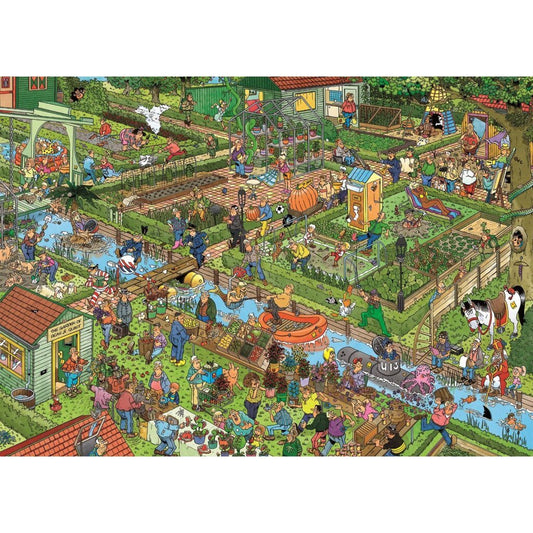 Jumbo Puzzel Jan Van Haasteren De Volkstuintjes 1000 Stukjes + Poster