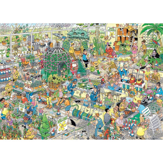 Jumbo Puzzel Jan Van Haasteren Het Tuincentrum 1000 Stukjes + Poster