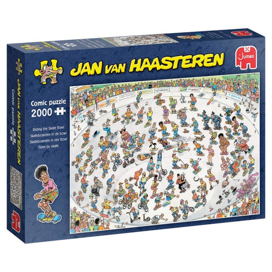 Jumbo Jan Van Haasteren Puzzel Skateboarden In De Bowl 2000 Stukjes