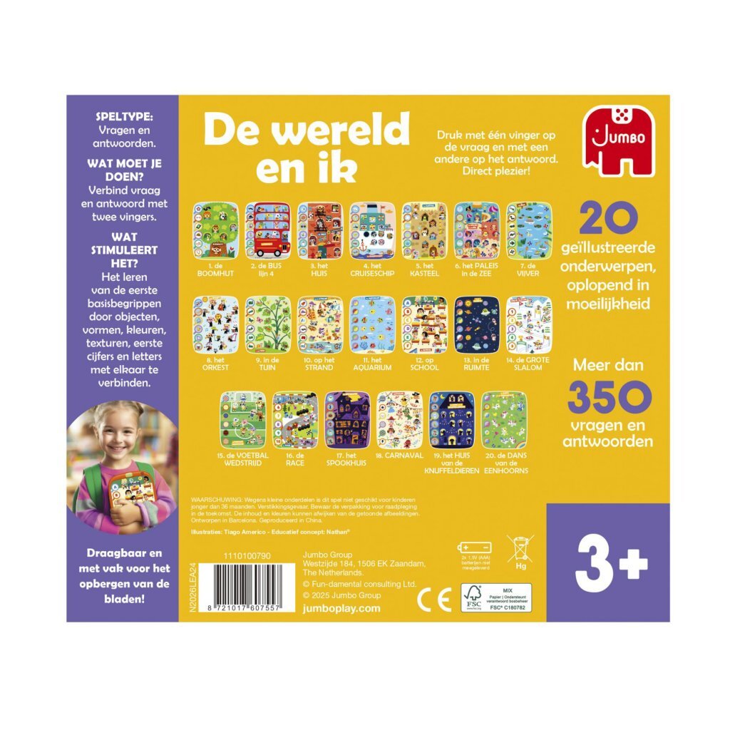 Jumbo Electro Touch &Amp; Learn De Wereld En Ik + Licht En Geluid