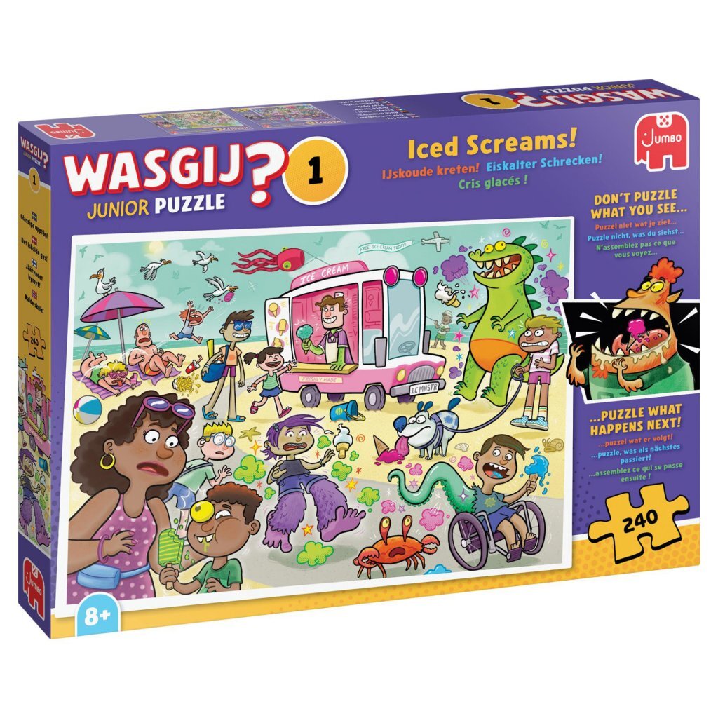 Jumbo Puzzel Wasgij Junior 1 Ijskoude Kreten! 240 Stukjes
