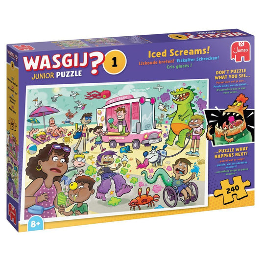 Jumbo Puzzel Wasgij Junior 1 Ijskoude Kreten! 240 Stukjes