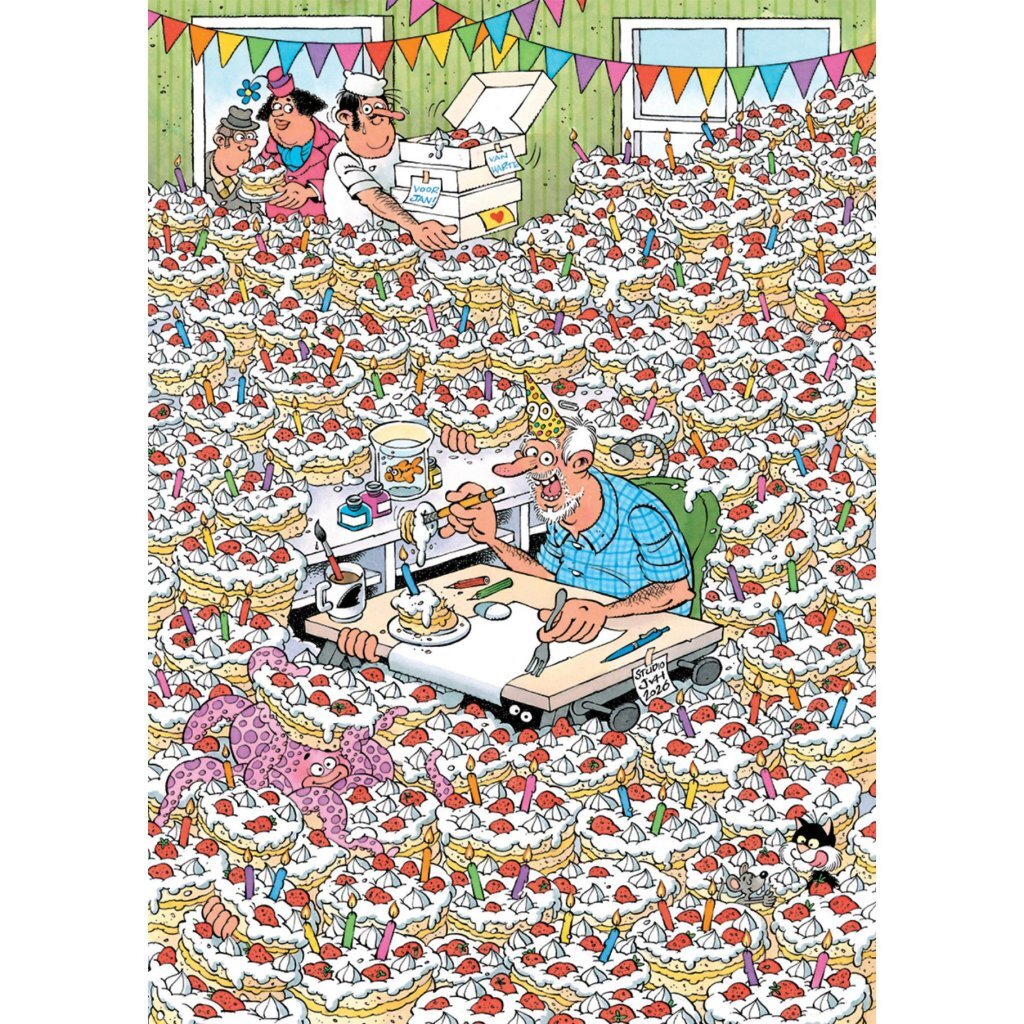 Jumbo Puzzel Jan Van Haasteren Expert 8 Hoera, Jan 90 Jaar! 500 Stukjes