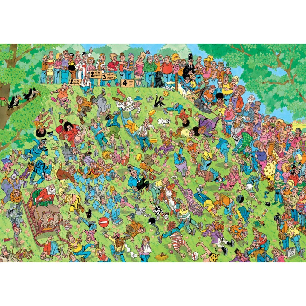 Jumbo Puzzel Jan Van Haasteren Grijp Je Kaas! 1000 Stukjes + Poster