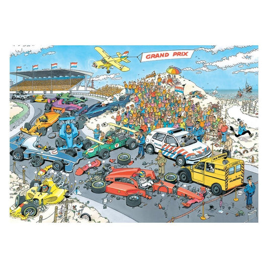 Jumbo Puzzel Jan Van Haasteren Nog &Eacute;&Eacute;N Rondje Zandvoort 1000 Stukjes + Poster