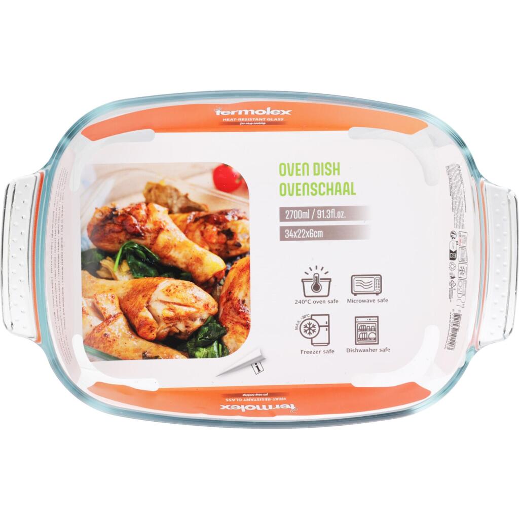 Excellent Houseware Glazen Ovenschaal 2700 Ml
