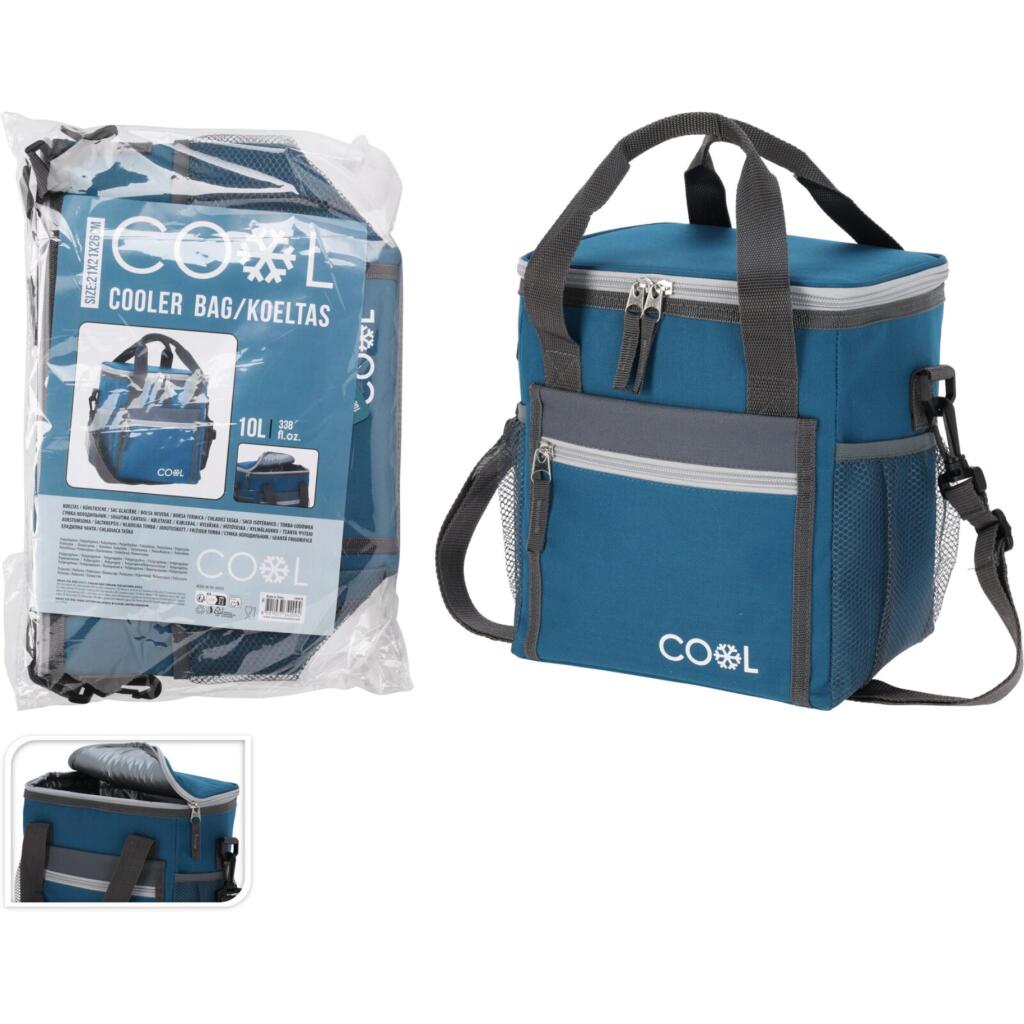 Overige Merken Koeltas 10L 21X21X26 Cm Blauw/Grijs