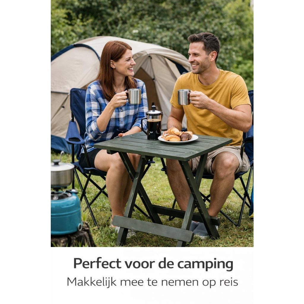 Pro Gardencampingtafel 50X43X43 Saliegroen/Kunststof