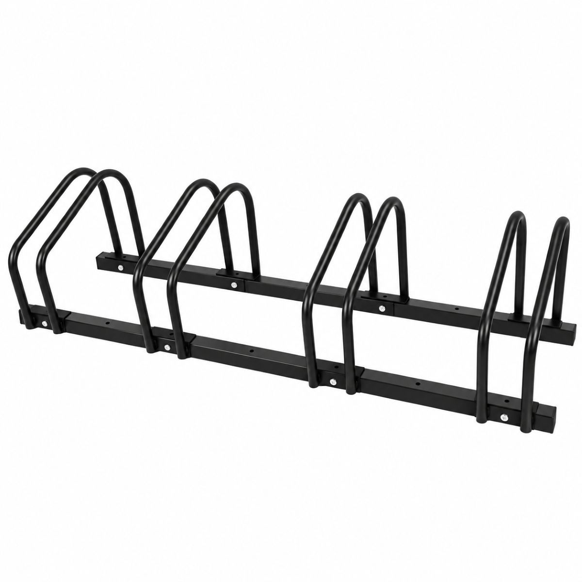 Ceruzo Fietsenrek Voor 4 Fietsen - 100 Cm - Vloermontage - Zwart