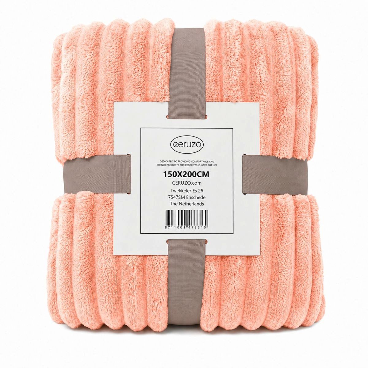 Ceruzo Fleece Deken - 150X200 Cm - Perzik