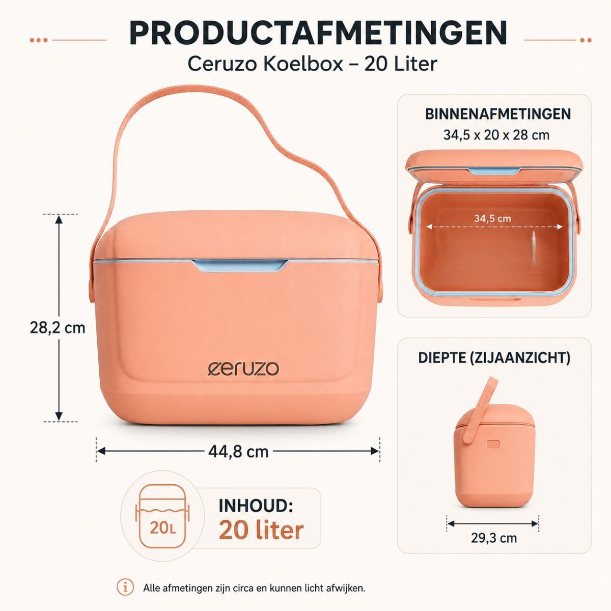 Ceruzo Koelbox 20 Liter - Trendy Roze