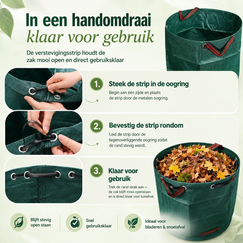 Ceruzo Tuinafvalzak - Set Van 2 - 2 X 272 Liter