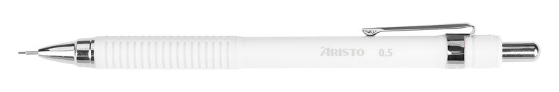 Aristo Ar-85710 Vulpotlood Mat-Wit 0,5 Rubberengrip, Metalen Clip
