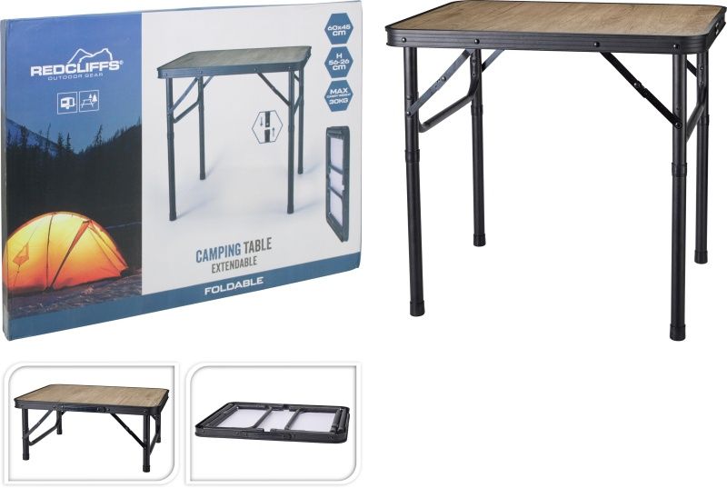 Redcliffs Campingtafel - 60X45 Cm - Hoogte Verstelbaar