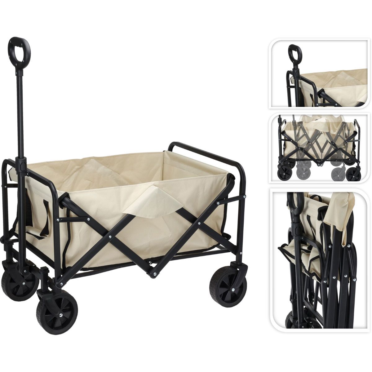Redcliffs Bolderkar - Vouwbaar - 73X51X92Cm - Beige