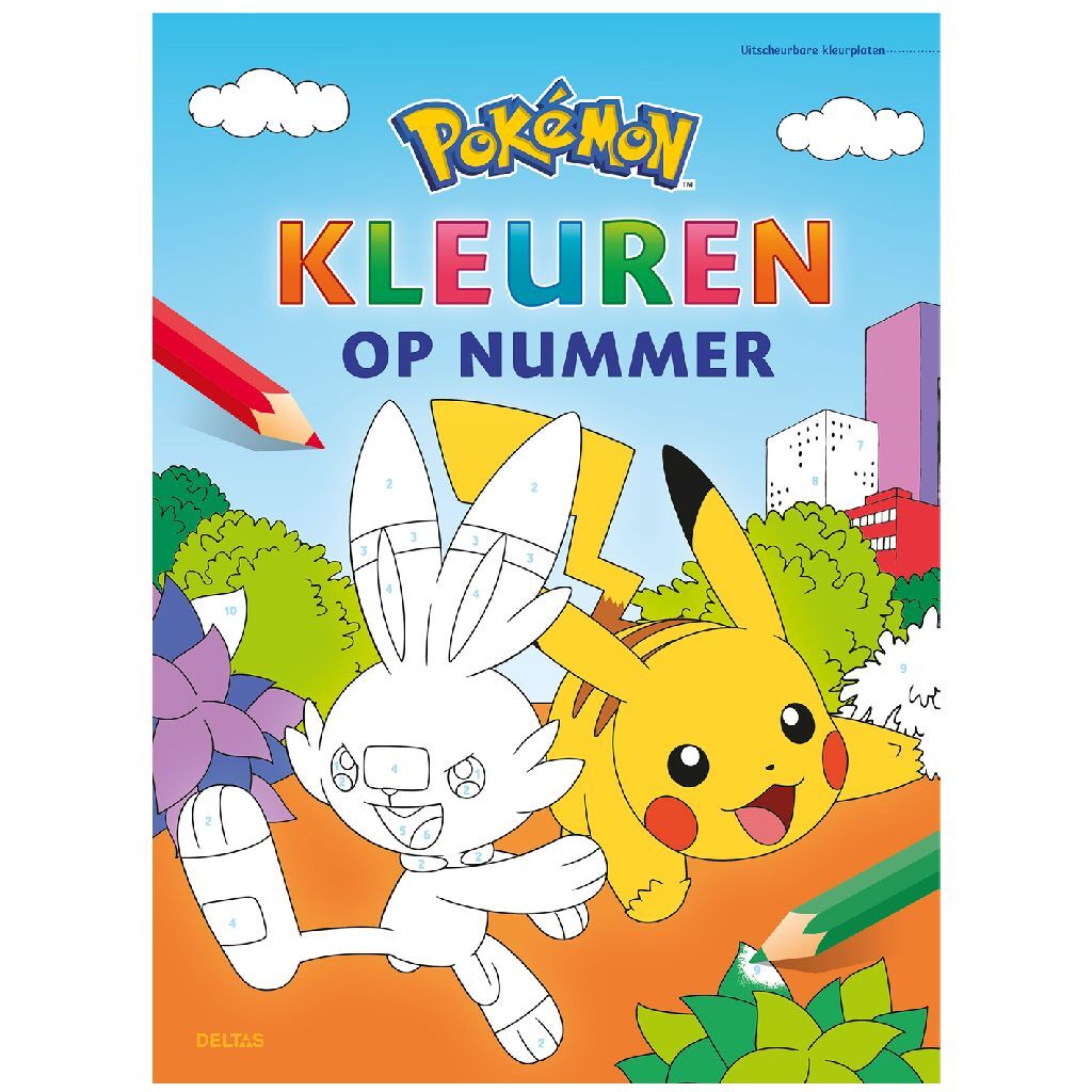 Deltas Kleurboek Pok&Eacute;Mon Kleuren Op Nummer