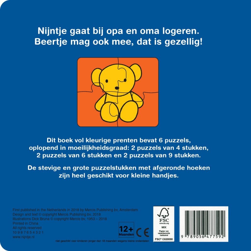 Nijntje Puzzelboek Nijntje Logeert Bij Opa En Oma