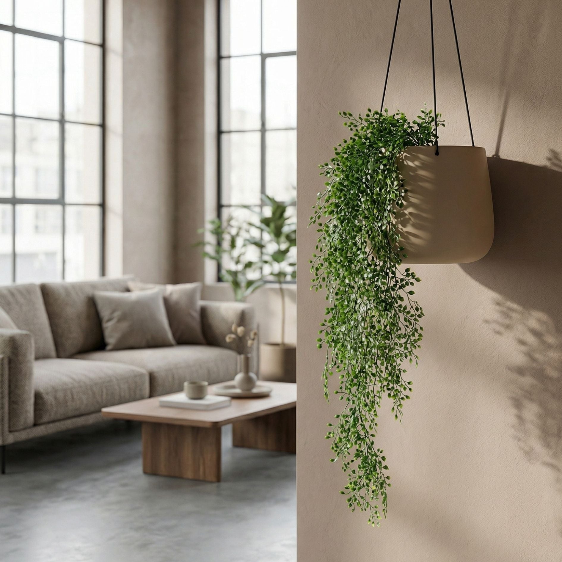 Artificial Mini Jasmine - Hanging Plant - 80 Cm