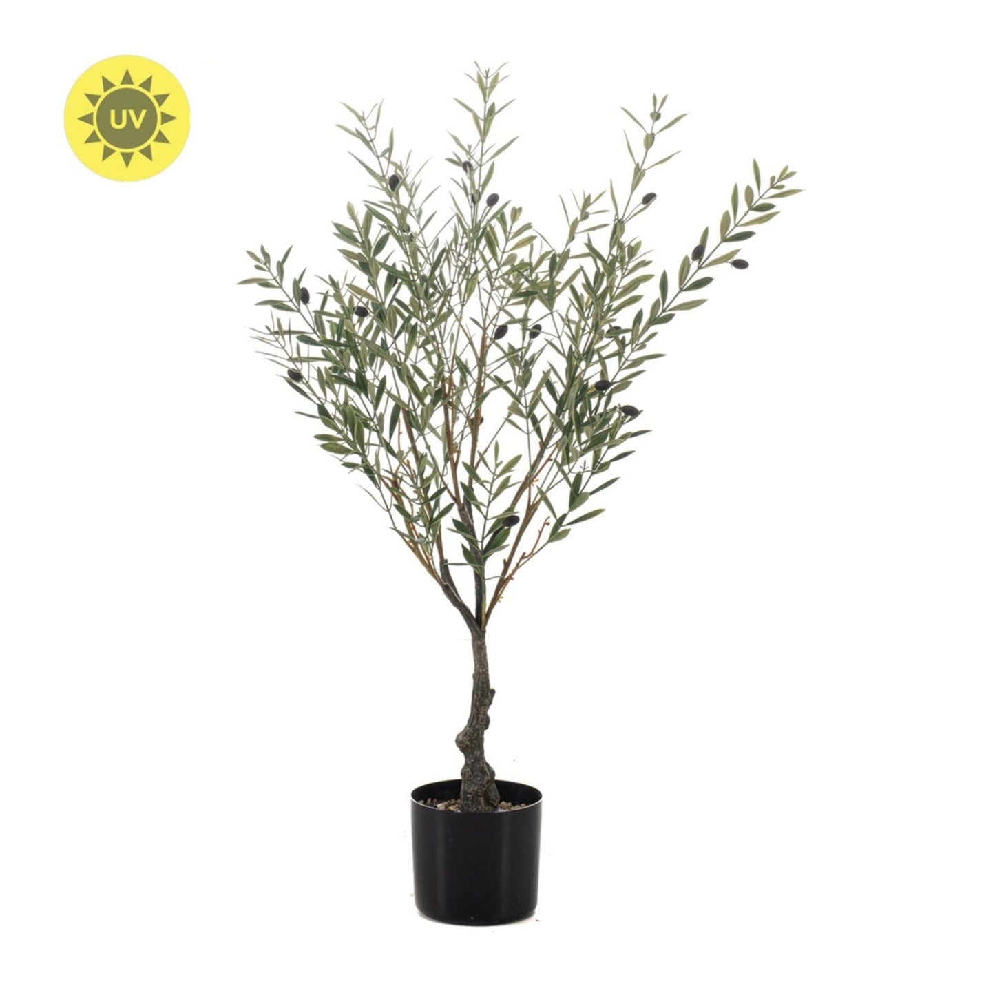 Artificial Olive Tree In Pot - Artificial Plant - Uv - 90 Cm