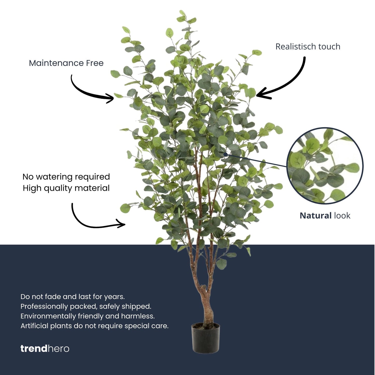 Eucalyptus Tree - 120 Cm - Artificial Plant