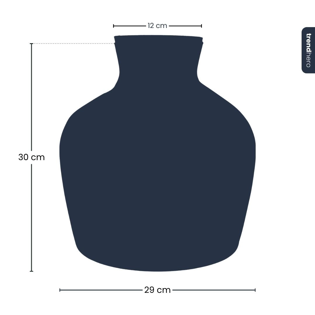 Bottle 'Fat Joe' - Recycled Glass Ø 29 Cm ↑ 30 Cm