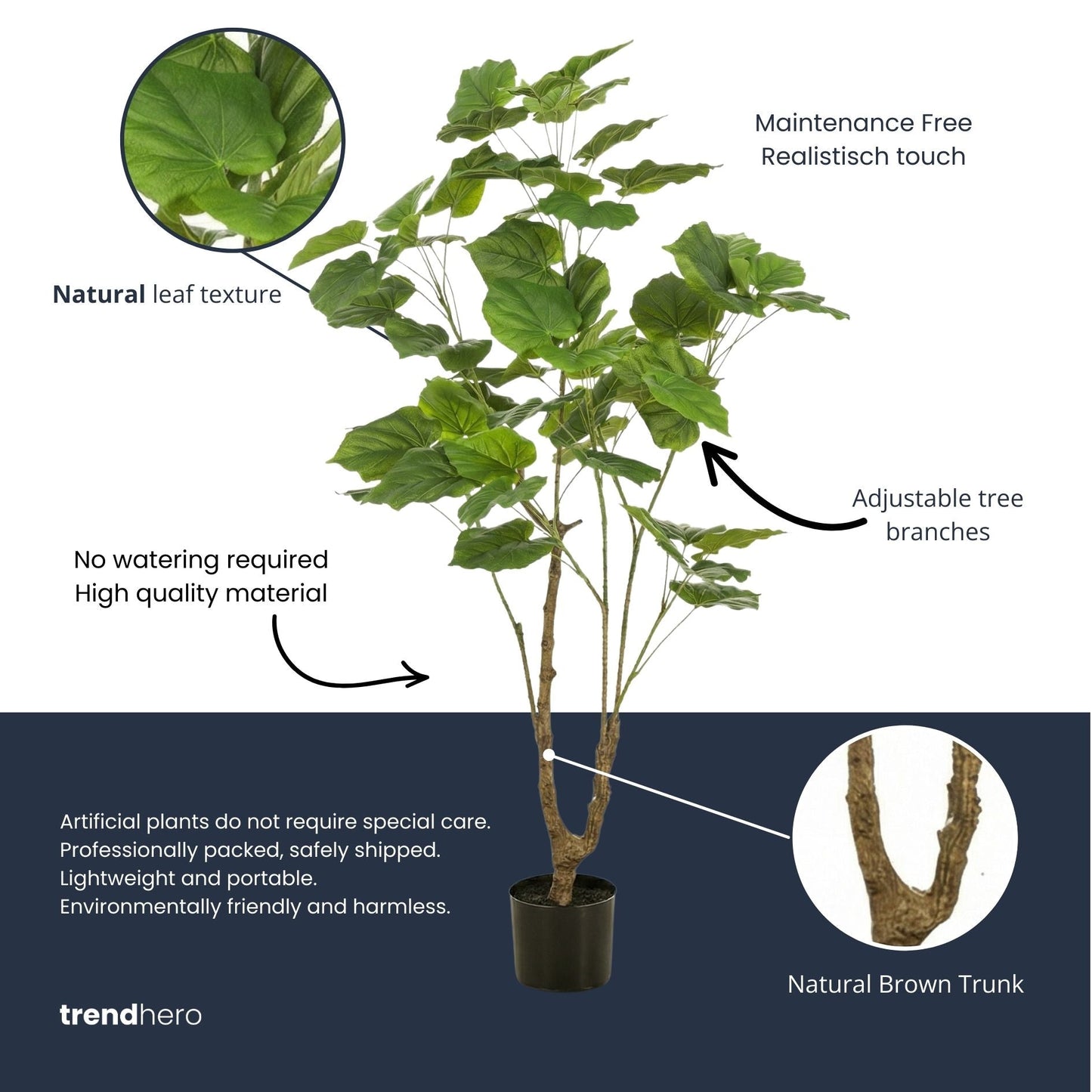 Ficus Umbrella Tree 125Cm - Artificial Plant