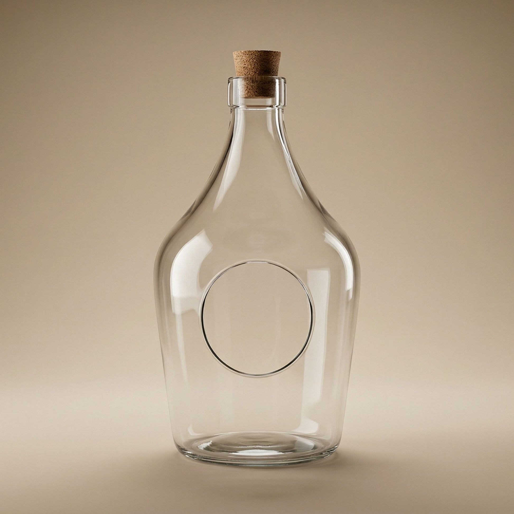 Terrarium Bottle With Cork - Open Terrarium Ø 16 Cm ↑ 30 Cm