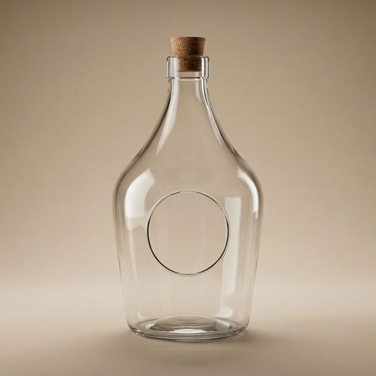 Terrarium Bottle With Cork - Open Terrarium Ø 16 Cm ↑ 30 Cm