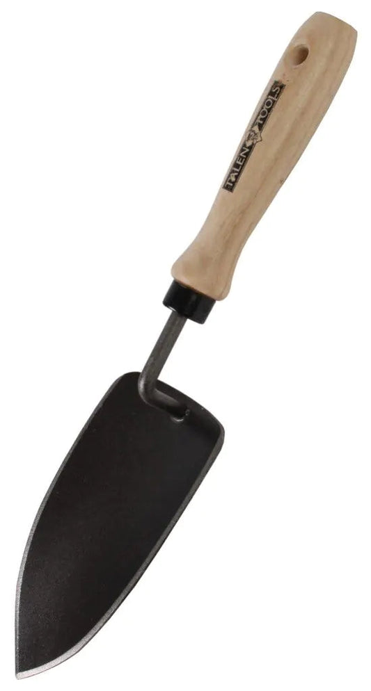 Transplanting Trowel - Forged Steel - Wide - Ash Wood Handle