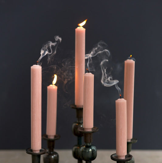 Rustik Lys - Dinner Candle 2,6 X 18,5 Cm - Iced Apricot