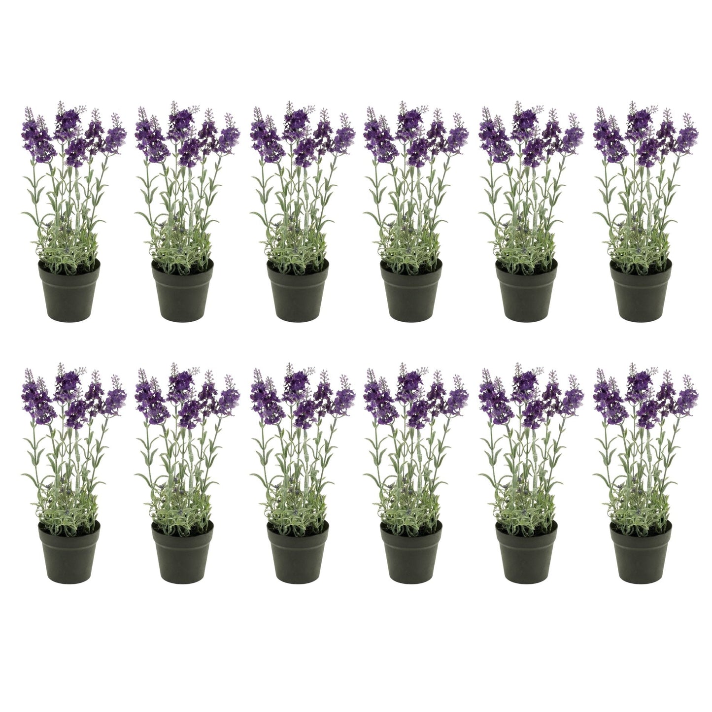Artificial Lavender - Purple Plant In Pot - Artificial Plant - 28 Cm