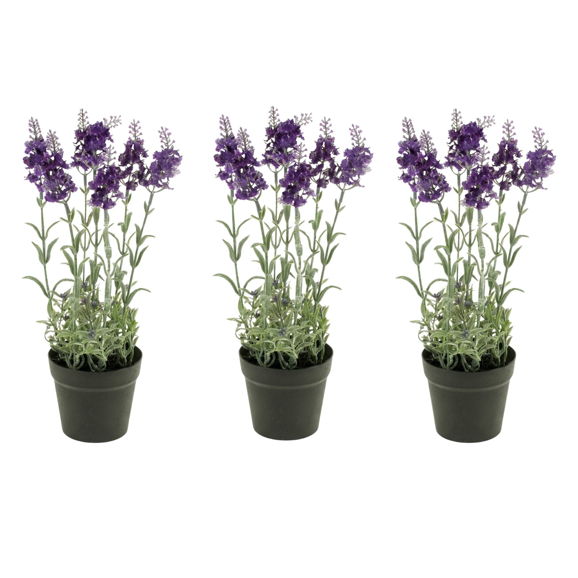 Artificial Lavender - Purple Plant In Pot - Artificial Plant - 28 Cm