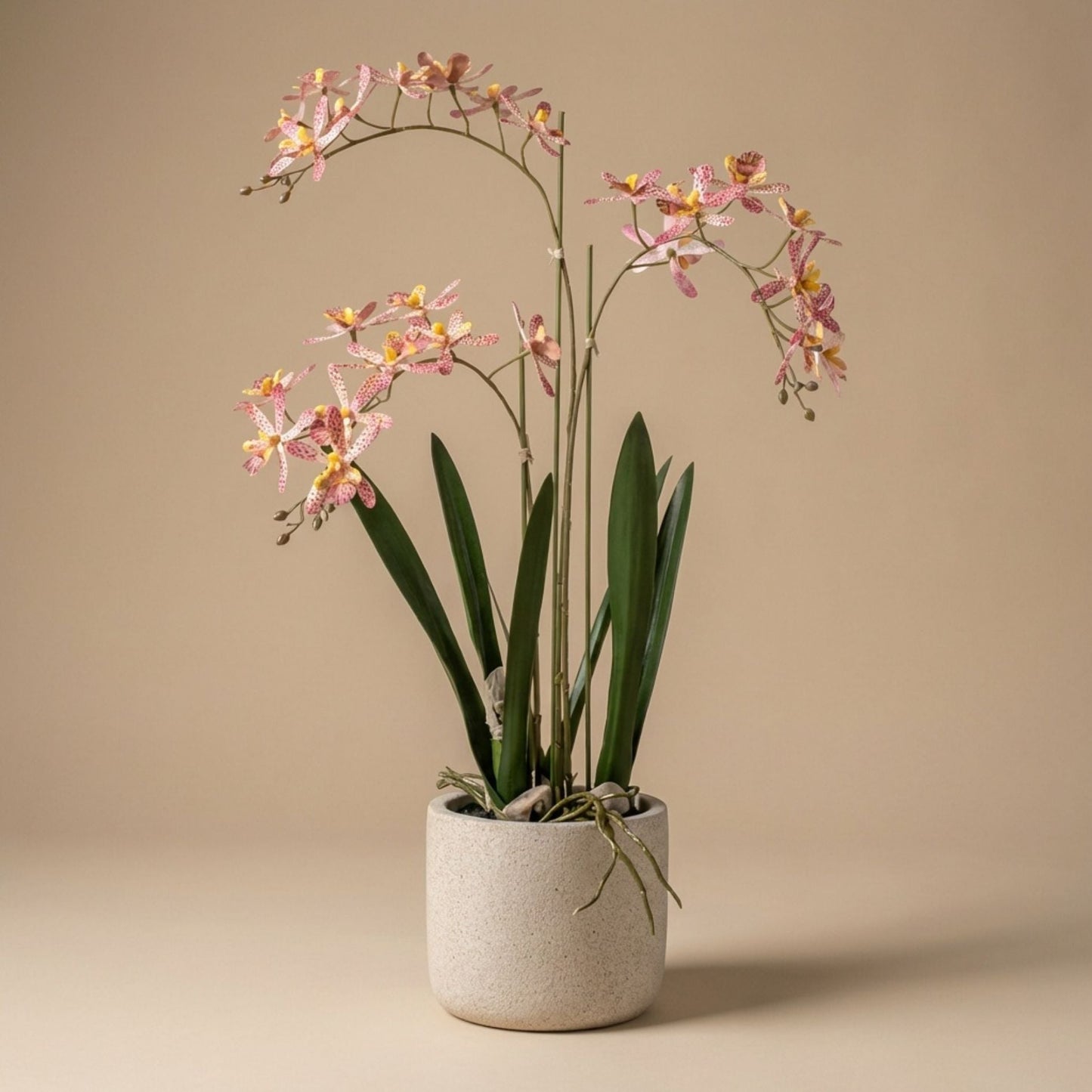 Renanthera Orchid Pink In Pot - 56 Cm - Artificial Plant