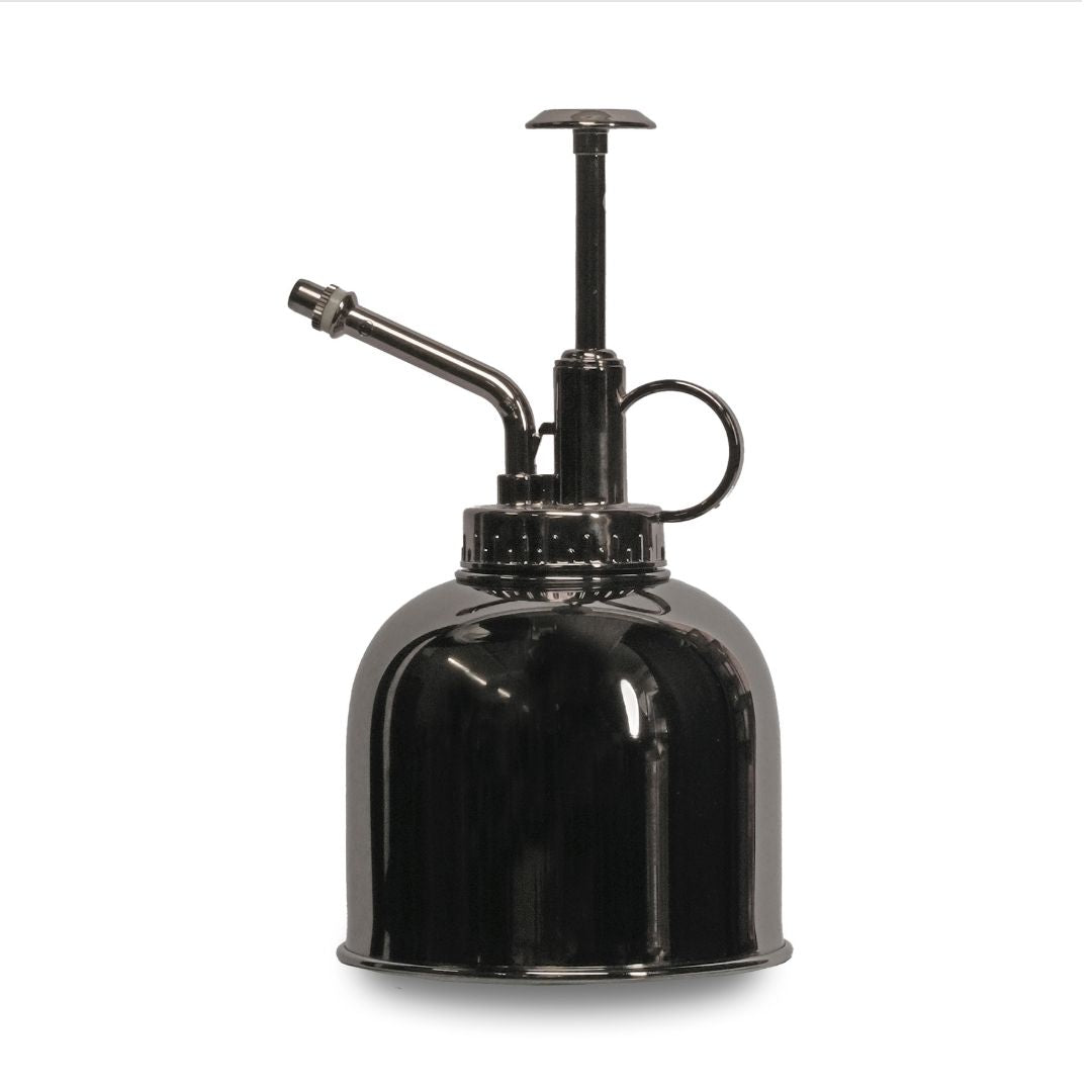 Plant Mister - Waterer - Stainless Steel Gardening Sprinkler - Dark Silver - ↑ 15.5 Cm