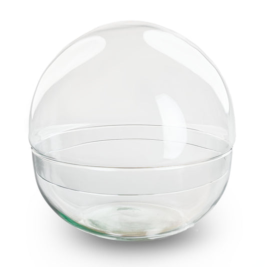 Terrarium Bottle ‘Dome Xl’ – Two-Part Round Glass – Closed Terrarium Ø 28 Cm ↑ 28 Cm