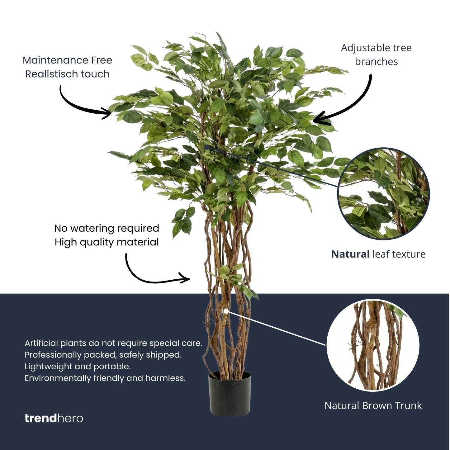 Ficus Liana Tree 140Cm - Artificial Plant