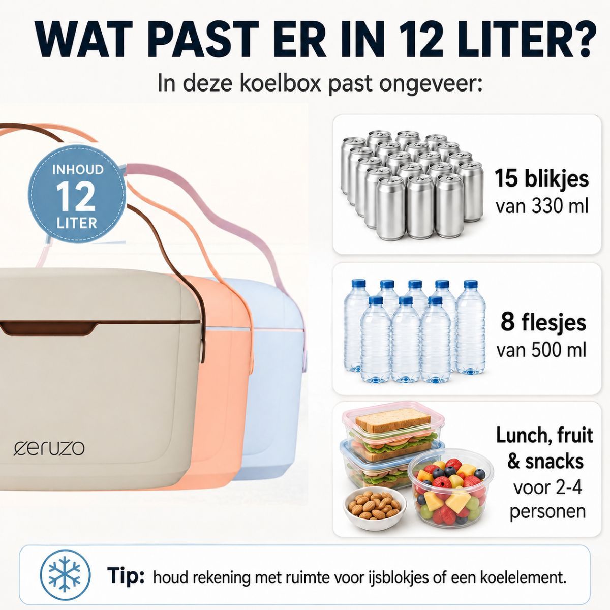 Ceruzo Koelbox 12 Liter - Trendy Taupe