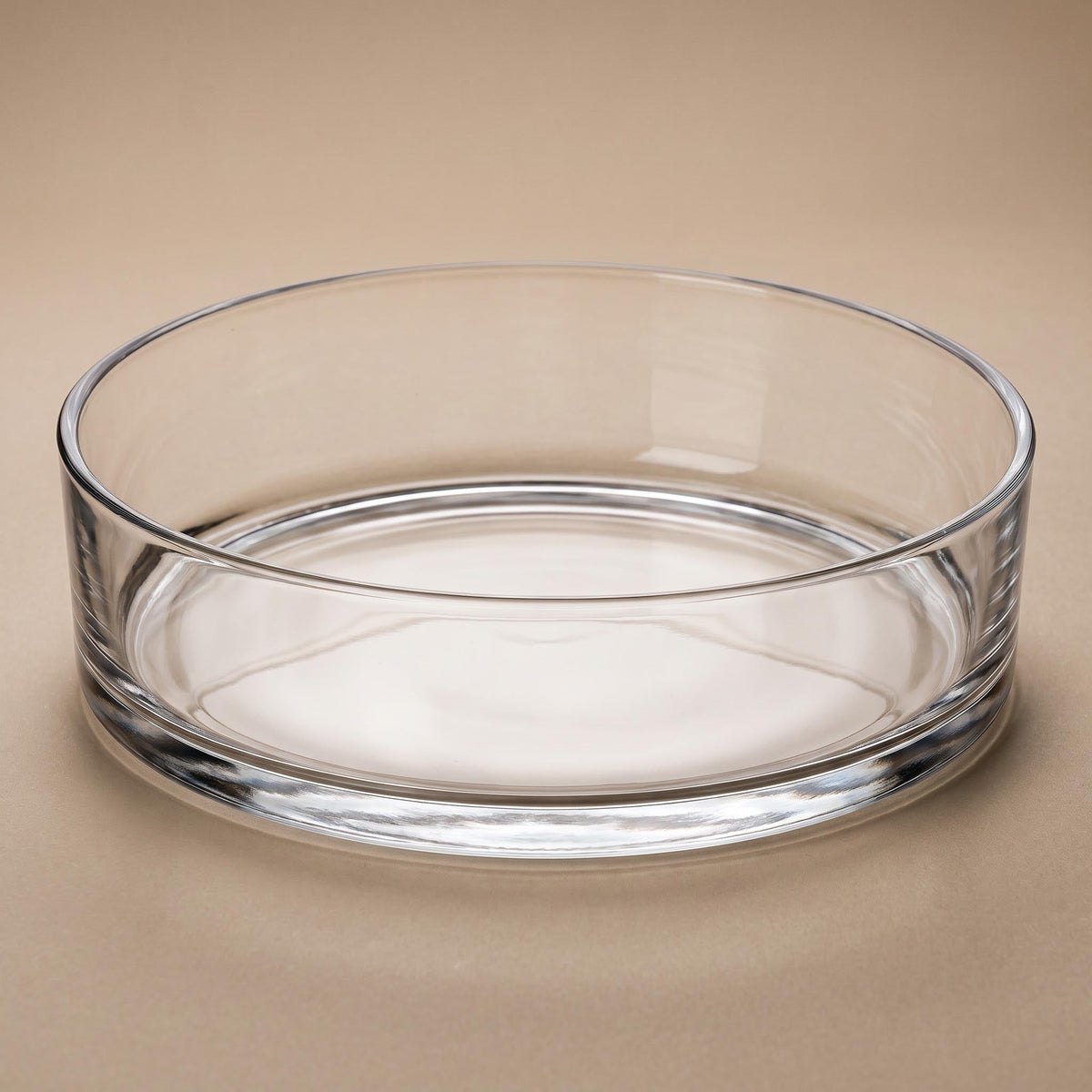 Glass Cilinder Bowl 'Sill' - Open Glass Cylinder - Ø 29 Cm ↑ 8 Cm