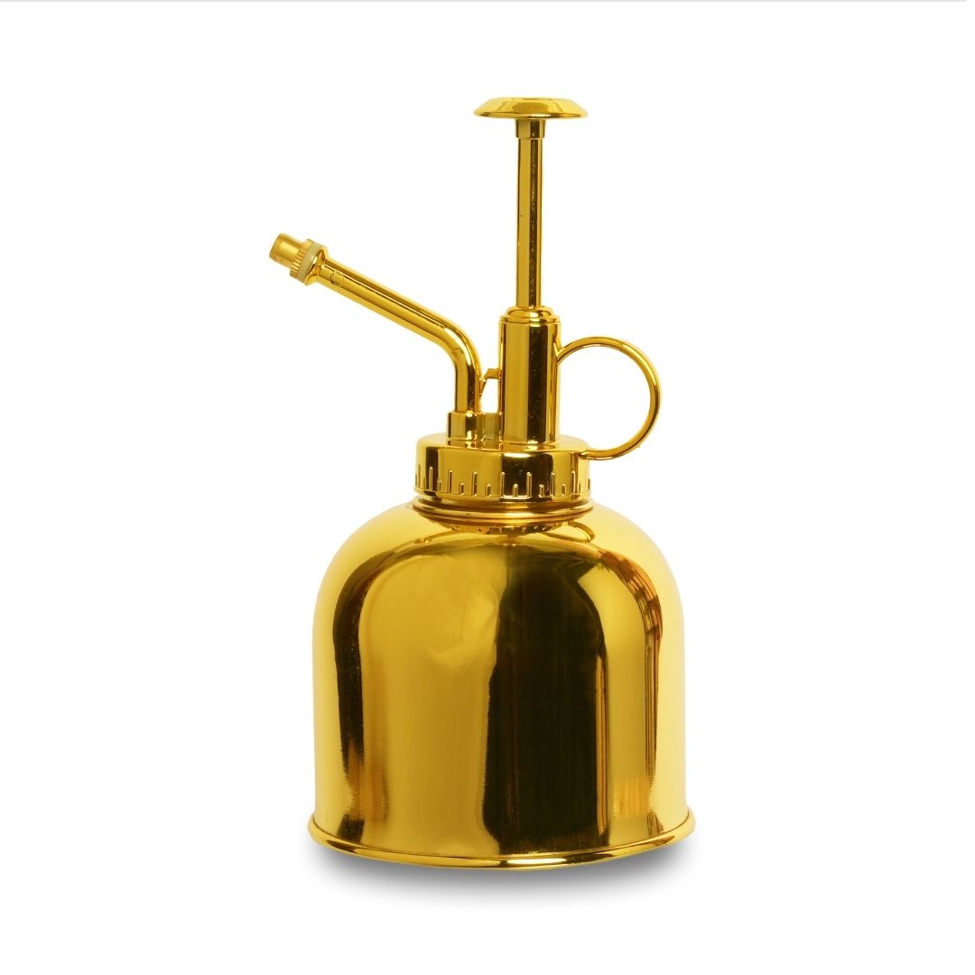 Plant Mister - Waterer - Stainless Steel Gardening Sprinkler - Gold - ↑ 15.5 Cm