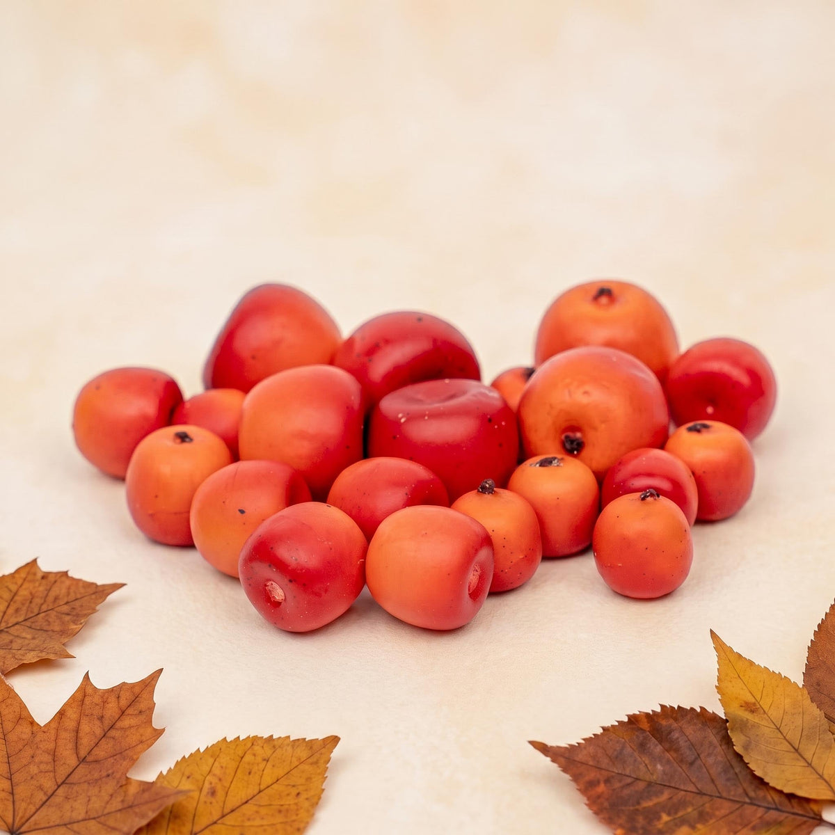 Apple Malus - 20Pcs - 3-Sizes - Foam - Red - Orange