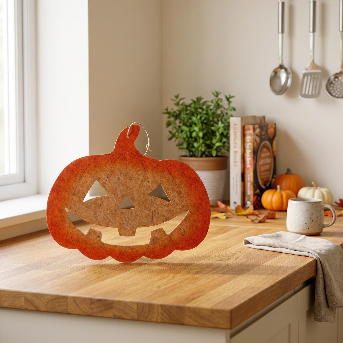 Pumpkin - Wall-Hanger - 37Cm - Orange