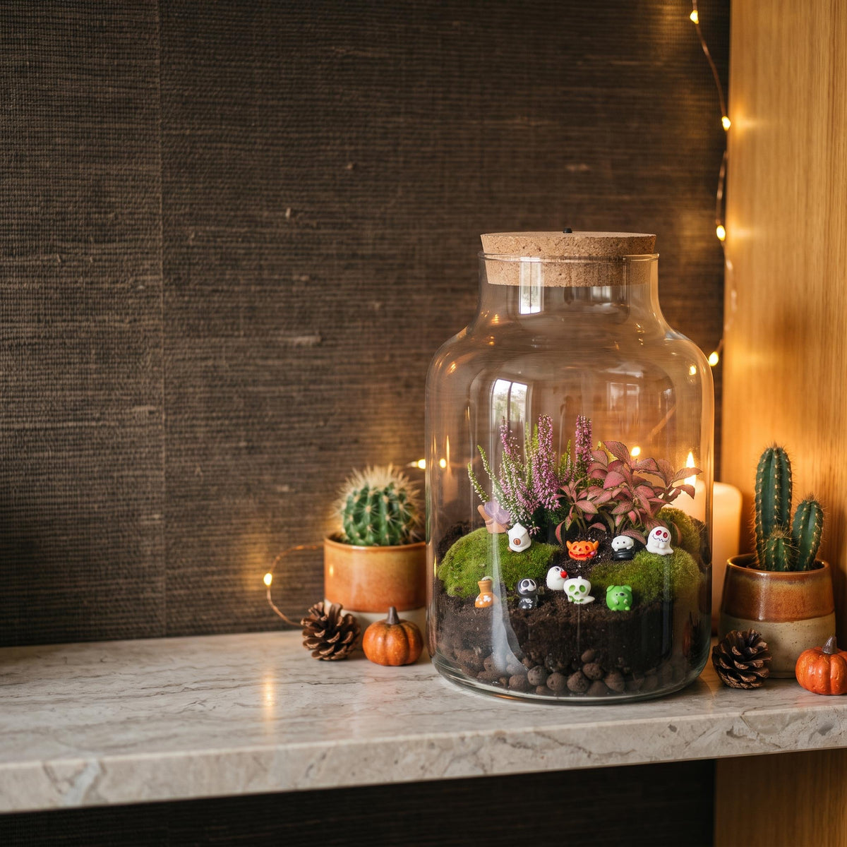 Halloween Terrarium Milky - Spooky Crew Edition - Ø 21Cm ↑ 30Cm
